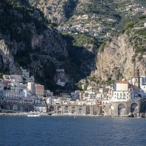 De stad Amalfi in Italië